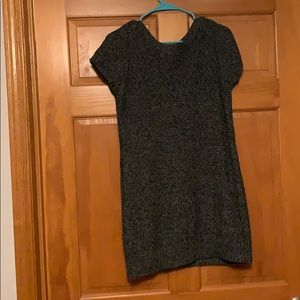 A short knit gray dress
